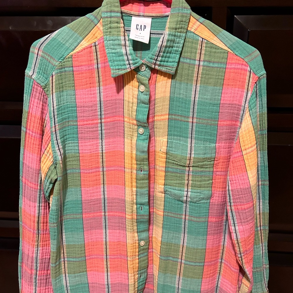 Button down GAP shirt.
